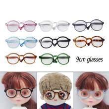 1 Stück - Neues Produkt 2025 (6,5 cm 3-Zoll BJD-Puppe) vielseitige transparente Brille, Puppensonnenbrille für den Sommer mit Multifunktion, farblich abgestimmt - Geschenk für Urlaub/Geburtstag
