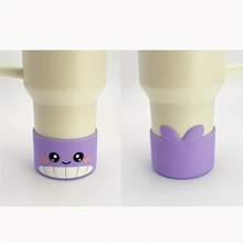 1 件动物图案硅胶杯套 - 狗和鲸鱼，防滑底部，适合 40 盎司玻璃杯，是复活节、母亲节和生日的完美礼物