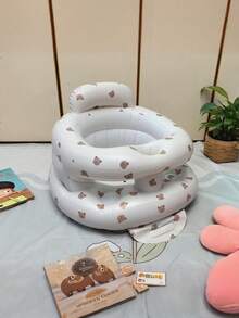 1pc/Set Inflatable Baby Learning Chair/Infant Seat/Baby Mat, Suitable For Babies 3 Months And Above, Essential For Summer/Vacation/Travel, Manual Inflation No Pump Needed. The Image Is For Reference Only, Please Confirm The Size Fits Your Baby. - Multicolor - View 9