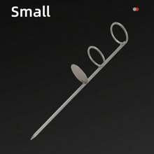 1 pieza Soporte de caña de pescar redondo y resistente, soporte vertical portátil para uso en tierra y mar, con base de doble bucle para pesca en playa y muelle