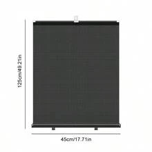 1 X 自动伸缩汽车遮阳板，PVC 隔热卷帘防晒保护器，汽车吸附式遮阳挡光板 - 防紫外线和隔热窗帘，易于贴纸安装，适用于大多数车型，隔热遮阳板 - 彩色 - 查看 9