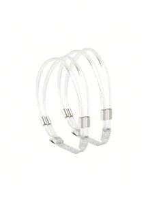 1 对女式弹性可拆卸带扣鞋脚链带，适合高跟鞋、皮带、鞋子和靴子配件 - 彩色 - 查看 3