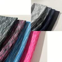 1 Stück Damen rutschfestes Fitness Stirnband, Sporthaartuch - Bunte gestrickte Stoffe, feuchtigkeitsableitend, elastisches Stirnband geeignet für Fitness, Yoga, Reise Mode Haraccessoires