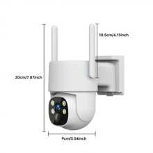 4MP Wireless Outdoor Solar Surveillance Camera,Powered By 7500mAh Battery, 5G WiFi Smart Surveillance Camera, With Spotlight And Alarm, Two-Way Audio, Color Night Vision, AI And PIR Motion Detection, AI Detection For Home Security, Supports Alexa, Two-Way Communication, Waterproof, Cloud/SD Storage