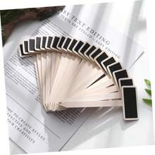 Set de 20 piezas de mini pizarras de madera para jardín decorativas, etiquetas de precio de florista, marcadores de plantas y talla grande