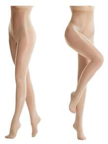 70D Anti-Cellulite Tights Elegant Daily Elegant Elegance Soft Winter Women's, Woman - Màu be - Xem 2