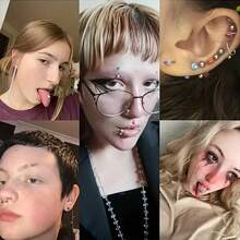 316 不锈钢无菌一次性穿刺针，12G/13G/14G/16G/18G/20G，适用于耳、鼻、肚脐、唇部穿刺、纹身