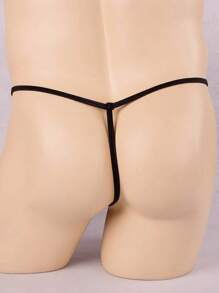 1pc Men's Sexy Lingerie, Hollowed Out Thong, Men's Perspective Revealing Sexy T-Pants