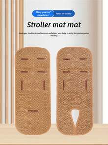New Breathable Cooling Mat For Baby Strollers Universal Rattan Mat For Summer Baby Strollers Cushion For Strollers Breathable Cooling For Strollers - Multicolor - View 2