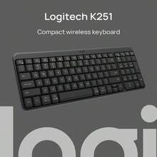 Logitech K251 Minimalist Wireless Bluetooth Keyboard, Silent Keys, Ultra-Comfortable, Multi-Device Instant Connection (No Receiver Required), Lightweight & Portable, Universal Design, Companion For Laptop, Tablet, Black - Black - View 1
