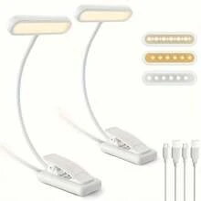 Yogle Buch Leselampe für's Bett mit Memory-Funktion - 3 Farbtemperaturen, die Augen schonen, stufenlose Helligkeitseinstellung