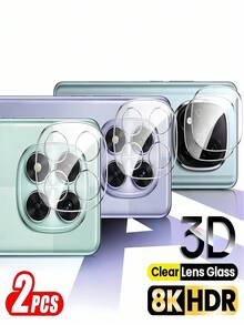 2PCS Tempered Glass Film Camera Lens Protection Film Compatible With For 16/S22 /Note 11 5G/11T Pro/X9b/Magic 7 LiteAnd More Models High Definition Glossy Surface,Automatic Adsorption, High Hardness, Round Edge Dustproof Design Applicable To Daily Shield, Office, Home Lens Protector Phone Camera Cover Waterproof Shockproof Anti-Fall Anti-Fall Scratch Resistant Anti-Fingerprint Full Cover - Clear - View 28