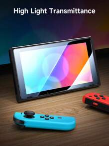 2 szt. Szkło hartowane do ekranu, kompatybilne z Switch/Switch OLED/New Switch2 (2025), konsolą do gier Switch Lite, pełną folią ochronną ekranu konsoli do gier, kompleksowa folia antyzarysowa i przeciwupadkowa