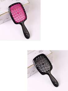 1 pièce/2 pièces Peigne creux, peigne large à dents creuses, peigne de massage du cuir chevelu pour hommes et femmes, convient pour démêler les cheveux mouillés et secs, peigne de massage du cuir chevelu creux, facile à tenir - convient pour les hommes et les femmes, peigne carré creux, peigne à grille populaire, peigne de massage bicolore, peigne démêlant pour coiffure volumineuse. Le produit aide à rendre les cheveux confortables et faciles à gérer (les différents lots de produits en plastique n'affectent pas l'utilisation ou l'apparence). - Multicolore - Voir 15