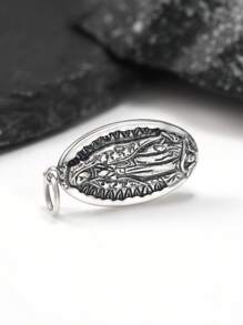 1pc Simple Unique 925 Sterling Silver Virgin Of Guadalupe Charm DIY Women Fine Jewelry Gift