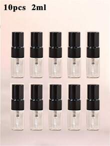 50 件套夏季旅行便携式电镀金喷雾香水分装瓶，5ml/10ml/3ml/2ml 容量香水样品瓶，细雾化妆品瓶，保湿喷雾瓶，香水分配工具，DIY 香水容器，送给家人和朋友的生日礼物，节日礼物便携且适合飞机 - 彩色 - 查看 44