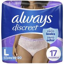 Adult Incontinence Underwear Women Leak Proof Disposable Panties Maximum Absorbency Comfortable Fit 12 Hour Protection FSA HSA - Multicolor - View 2
