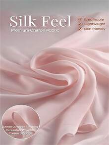 1 xale de chiffon de cor sólida de 190 x 45 cm, cachecol macio para mulheres, vestido formal, noiva - Multicolorido - Ver 2