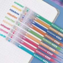 Set de 3 bolígrafos para planificador de estudiante, 9 colores de bolígrafos de alta capacidad para planificador, bolígrafos para dibujar, resaltadores, rotuladores finos, útiles escolares, regalos para estudiantes, regalos de cumpleaños