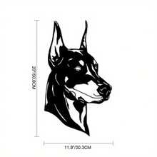 Doberman Wall Art- Modern Dog Silhouette Decor-Die Cut Metal Signs-Non- Toxic, For All Environments-Metal Signs For Home-Gift For Her Gift Idea Couple - Black - View 9