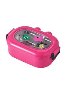 1 件可定制怪物卡通便当盒，2 个隔层，不锈钢 PP 材质，微波炉适用硅胶矩形午餐盒，适合成人、办公室职员、学生 - 多色 - 查看 6