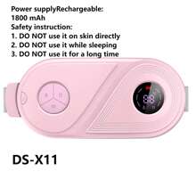 1 Pc Rechargeable Menstrual Heating Pad, Cycle Cordless Heating Pad For Cramps, Hot Massage Stomach Heating Pad With 3-Speed Temperature Adjustment And 4-Speed Massage Modes, Portable Electric Heating Belly Wrap Belt For Women And Girls' Gift