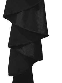 New Fashion Women's Sexy Tube With Ruched Camisole Backless Tight Fitting Bodycon Club Party Holiday Mini Dress, 1pc - màu đen - Xem 8