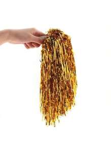 1pc Cheerleader Pompom, Plastic Hand Shaking Flowers Ball For Dance Performance Props Halloween