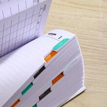 1pc A6 Size 2026 English Planner Book, 155 Sheets/310 Pages Daily Planner, Covering Jan 2026 To Dec 2026, PU Leather Soft Cover Notebook, Color Side Month Index, Applicable For Holiday Gifts, Birthday, And Daily Life Recording, School Supplies, Back To School