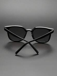 Retro Square Plastic Sunglasses, Classic Fashion Eyeglasses For Outdoor Travel Beach Vacation Casual Daily Outfit, Summer UV Protection Driving Sunglasses For Men And Women - Grey - View 4