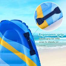 1pc Inflatable Surfboard, Portable Bodyboard For Adult Practice Surfing, Convenient To Carry For Water Sports - Multicolor - View 4