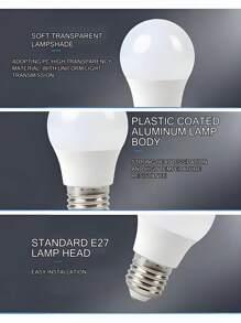 2 pezzi / 4 pezzi / 6 pezzi / 8 pezzi Lampadina LED da 12W a risparmio energetico, attacco E27, per uso domestico, soggiorno, ultra luminosa, lampadina piccola