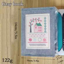 1 set Livre de broderie pour adulte + kit de couture à point de croix - Guide de points de broderie à thème fantaisie, avec instructions étape par étape, fils multicolores sur page de tissu, polyvalent pour journaux de couture DIY et référence d'artisanat, fournitures de broderie, conception créative, reliure durable