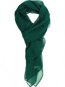 2025PANTONIGHT Long Chiffon Sheer Scarf For Womens - 712 Green - View 5