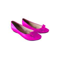 Bailarinas Flats Para Mujer Puntales Lombardo Moños. - Rosa Fucsia - Ver 5