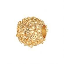 1 peça de pulseira original com pingente de contas, coleção de cores douradas, maçã, batatas fritas, abelha, flor, folhas, asas de amor, laço, estrela e pingente de contas rosa para pulseiras, joias femininas faça você mesmo