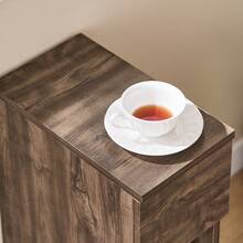 SoBuy Bedside Table With Drawer For Box Spring Bed, Sofa Table, Side Table, Narrow Telephone Table, Bedside Cabinet, Bedside Table, W X H X D Approx.: 20 X 60 X 35 Cm FBT111 - Mocha Brown - View 9