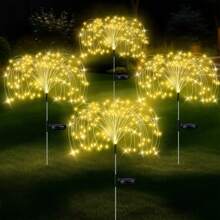 1 pezzo Luce solare da giardino da esterno, impermeabile, adatta per giardino, matrimonio, festa, prato, festival musicale, decorazione per vacanza, bianco/bianco caldo/colorato