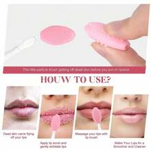 2 piezas Cepillo de limpieza facial de silicona 2 en 1, Exfoliante facial suave de doble cara, Sin formaldehído, Sin perfume, Para eliminar los puntos negros y el vello nasal, Limpieza suave