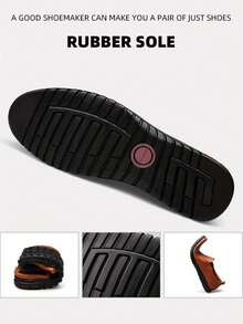 CLOHOO 品牌男士软底一脚蹬乐福鞋，百搭休闲商务正装皮鞋