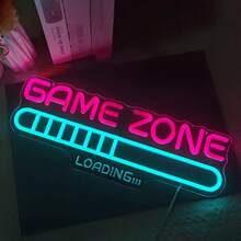 Néons pour zone de jeu, enseigne au néon LED de jeu, décoration murale, néons de jeu électronique, lampe au néon pour salle de jeu alimentée par USB, décoration de fête de jeu, chambre à coucher, repaire d'homme, cadeau pour garçons - Multicolore - Voir 13