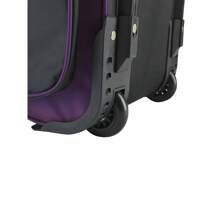 Rolling Duffel Bag Multi-Pocket Telescopic Handle Travel Luggage Durable Polyester Upright Organizer 7 Packing Compartments