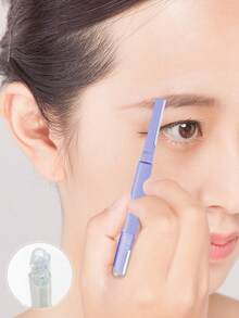 Eyebrow Razor, Eyebrow Shaver, Anti-Scratch Set, Beauty Salon Essential, Cosmetics, Affordable Price, Home Decor, Vanity, Travel, Bedroom, Makeup Accessories, Eyebrow Trimmer - Multicolor - View 1