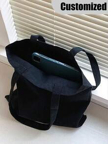 个性化网球拍手提包 - 休闲风格，可折叠，印花日常通勤包，大容量，轻巧时尚，多功能实用，大容量旅行收纳袋，网球运动员的理想礼物，旅行洗漱用品收纳袋，网球配件，适合派对、旅行和购物、返校季节。