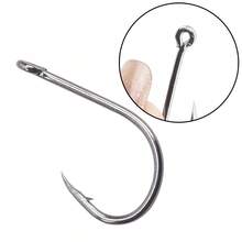 400/600 件鱼钩套装高碳钢倒刺鱼钩适用于咸水淡水渔具