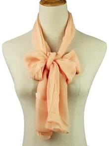 2025PANTONIGHT Long Chiffon Sheer Scarf For Womens - 054 Plain as Image - View 3