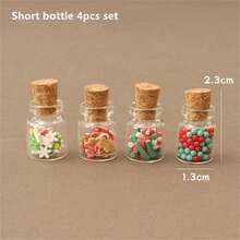 4 قطعة/ مجموعة صندوق هدية مع شكل حلوى صغيرة، ديكورات متعلقة بالمنظر للدمى، اكسسوارات للتصوير الفوتوغرافي - متعدد الألوان - مشاهدة 9