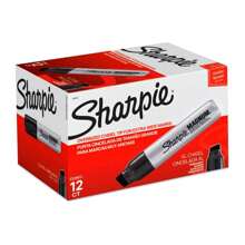 Bulk Black  Markers - SHARPIE Magnum Extra Bold Art Supplies For Industrial Use - Box Of 12 High-Performance Markers