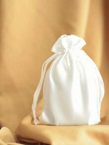 1/5PCS Imitation Silk Drawstring Jewelry Gift Bags, Suitable For Weddings, Festivals, And Parties - Multicolor - View 7