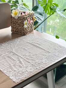Hollow Lace Table Placemats, Suitable For Restaurants, Weddings, Banquets, Parties, Home Dining Table Decor, Romantic Parties, Charming Weddings